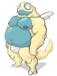  absurd_res anthro anthrofied belly bulge clothed clothing dunsparce fundoshi hi_res japanese_clothing maldu male moobs navel nintendo nipples overweight pok&eacute;mon pok&eacute;mon_(species) simple_background solo standing topless underwear video_games white_background 