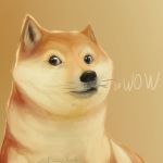  1:1 ambiguous_gender black_eyes black_lips black_nose canid canine canis doge domestic_dog ear_tuft feral fur gradient_background hi_res looking_aside mammal meme multicolored_fur pustyxox shiba_inu simple_background spitz tan_background tan_fur tuft two_tone_fur whiskers 