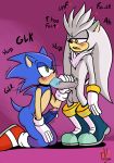  &lt;3 2019 big_penis blue_body blush butt clothing duo erection eulipotyphlan fellatio footwear fur gloves hedgehog hi_res male male/male mammal oral penile penis sex silver_the_hedgehog sonic_(series) sonic_the_hedgehog taillove_(artist) white_fur 