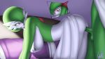  16:9 2019 all_fours ambiguous_penetration balls bed big_breasts blush breasts butt conditional_dnp cutaway digital_media_(artwork) doggystyle duo erection female female_penetrated from_behind_position galaxyoron gardevoir hair hi_res humanoid inside kirlia looking_back male male/female male_penetrating mammal nintendo nipples open_mouth penetration penis pok&eacute;mon pok&eacute;mon_(species) pussy_juice red_eyes sex smile vein veiny_penis video_games 