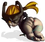  big_butt bolt-s_(artist) butt female hi_res humanoid imp midna nintendo pointy_ears pussy short_stack smile solo the_legend_of_zelda thick_thighs twilight_princess video_games 