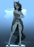  2019 anthro areola black_hair breasts clothed clothing digital_media_(artwork) equid equine eyelashes female hair here-kitty--kitty hi_res hooves horse mammal nipples pussy red_eyes smile solo standing 