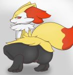  anal anus big_butt braixen butt canid canine female fox hi_res looking_at_viewer mammal nintendo pok&eacute;mon pok&eacute;mon_(species) simple_background tonytoran video_games 