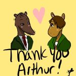  &lt;3 1:1 aardvark arthhur_(series) blush brown_fur brown_hair dirt-face-1st-place fur hair hi_res interspecies male male/male mammal murid murine necktie nigel_ratburn patrick_ratburn rat rodent 