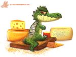  alligator alligatorid cheese crocodilian cryptid-creations dairy_products food reptile scalie solo 