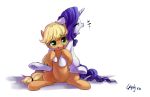  2016 applejack_(mlp) carrying duo earth_pony equid equine female feral friendship_is_magic hair horn horse luciferamon mammal my_little_pony pony rarity_(mlp) simple_background sleeping unicorn white_background 