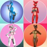  1:1 2019 3d_(artwork) absurd_res animatronic anthro big_breasts bonnie_(fnaf) bowl breasts canid canine carrot collar crossgender cum cum_in_bowl digital_media_(artwork) female five_nights_at_freddy&#039;s five_nights_at_freddy&#039;s_2 food fox foxy_(fnaf) freddy_(fnaf) fur gold97fox hair hi_res lagomorph leporid looking_at_viewer machine mammal mangle_(fnaf) nipples nude open_mouth petplay plant rabbit robot roleplay simple_background source_filmmaker tongue tongue_out ursid vegetable video_games 