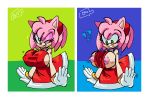  amy_rose bottledoranges breasts female large_breasts sega side_boob sonic_team sonic_the_hedgehog tongue tongue_out 