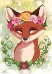  2019 black_nose brown_eyes brown_fur canid canine d_vixie dennyvixen digital_media_(artwork) female feral fox fur hi_res mammal smile solo 