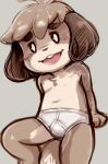  animal_crossing anthro bulge canid canine canis clothing dandi digby_(animal_crossing) domestic_dog male mammal nintendo smile solo underwear video_games 