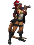 3:4 alpha_channel anthro breasts clothed clothing female furball gun looking_at_viewer lutrine mammal musket mustelid nipple_outline nipples ranged_weapon smile solo standing weapon 
