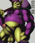  2015 balls beast_boy blackbear humanoid humanoid_penis male not_furry penis solo teen_titans 