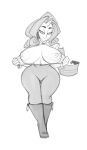  big_breasts bigdad breasts curvaceous female flashing friendship_is_magic greyscale horn humanoid looking_at_viewer monochrome my_little_pony nipples rarity_(mlp) smile solo standing wide_hips 