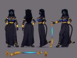  anthro bast big_breasts breasts clothing deity digitigrade domestic_cat egyptian egyptian_mythology felid feline felis female fur gun hi_res jegc lian_(paladins) mammal middle_eastern_mythology model_sheet mythology paladins ranged_weapon simple_background solo weapon 