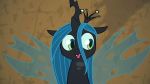  16:9 2019 animated changeling crown eqamrd equid fangs female feral friendship_is_magic hair horn insect_wings long_hair mammal my_little_pony queen_chrysalis_(mlp) smile solo teeth wings 