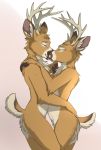  antlers avoid_posting boliir_torhaag brother brothers cervid horn hug incest keihound kissing male male/male mammal sibling tsoviir_torhaag 