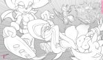  accident amy_rose anthro big_breasts big_ears bone bouncing_breasts breasts canid canine chiropteran cleavage clothed clothing eulipotyphlan female footwear fox group hedgehog hi_res humor mammal miles_prower nipples rouge_the_bat shoes signature smile sonic_(series) tc 