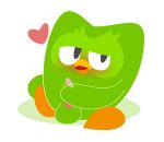  &lt;3 avian balls bird cat-twink cum duo duo_(duolingo) duolingo male mascot masturbation owl penile penile_masturbation penis solo tapering_penis 