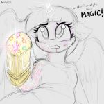  1:1 2019 aer0_zer0 broken_horn dialogue english_text equid eyelashes female friendship_is_magic hi_res horn infinity_gauntlet mammal marvel my_little_pony sketch solo text twilight_sparkle_(mlp) winged_unicorn wings 