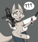  canid canine disney female fox gun josun mammal meme pussy ranged_weapon skye_(zootopia) tactical weapon zootopia 
