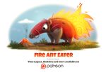  ant anteater arthropod cloud cryptid-creations elemental fire fire_elemental grass hymenopteran insect mammal pilosan predator/prey sky volcano xenarthran 