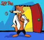  canine fox harness male mammal piercing solo spy_fox tuxedo 