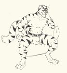  azrealm1 felid jock kieran_alritch mammal muscular pantherine sketch tiger 