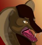  absurd_res conditional_dnp draco_fenris fangs hi_res male open_mouth reptile saliva scalie snake tongue vore watermarked 