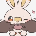  &lt;3 1:1 ambiguous_gender blush drooling finger_in_mouth hi_res lagomorph mammal mouth_shot nintendo pisho pok&eacute;mon pok&eacute;mon_(species) saliva scorbunny tongue tongue_out video_games 