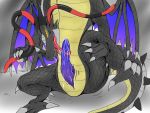  4:3 abyss_dragon abyssdragon_kiryu animal_genitalia autofellatio dragon fellatio genital_slit kiryu male masturbation oral oral_masturbation penile penile_masturbation penis scalie sex slit solo western_dragon wings 