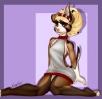  boston.babe canid canine canis clothing domestic_dog female hi_res mammal solo sweater topwear virgin_killer_sweater 