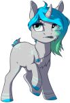  2019 blue_hair digital_media_(artwork) equid fan_character female feral green_hair hair horn mammal my_little_pony silentwulv solo unicorn 