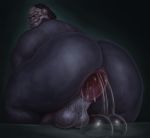  anal anal_masturbation anal_penetration anthro ape balls blizzard_entertainment dagapuff fraggerblats_(artist) fur gorilla hi_res male mammal masturbation overwatch overweight overweight_male penetration penis primate sex_toy solo toying_self video_games winston_(overwatch) 