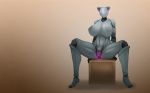  anus big_breasts breasts eyeless female huge_breasts keeltheequine machine nipples pussy robot simple_background sitting solo spread_legs spreading thick_thighs 