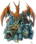  akaitera bad_id bad_pixiv_id banned_artist blastoise cannon charizard full_body gen_1_pokemon horns horror_(theme) lapras pikachu pokemon pokemon_(creature) pokemon_(game) pokemon_gsc red_(pokemon) shell simple_background size_difference snorlax standing turret venusaur white_background wings 