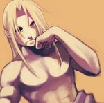  bad_id bad_pixiv_id blonde_hair chin_rest father_(fma) fullmetal_alchemist male_focus minako_(mdr) muscle red_eyes simple_background solo spoilers 