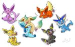  espeon flareon glaceon jolteon leafeon pokemon route9 umbreon vaporeon 