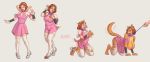  2019 all_fours ambiguous_gender anthro arzarin big_breasts blush breast_expansion breasts brown_hair canid canine canis clothing collar disembodied_hand domestic_dog dress duo female footwear forced forced_transformation hair hi_res human human_to_anthro kneeling leash legwear mammal nipples open_mouth sequence shoes simple_background solo_focus species_transformation standing stockings surprise tail_growth tongue tongue_out torn_clothing transformation 