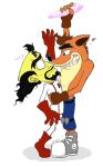  absurd_res close_bodies crash_bandicoot crash_bandicoot_(series) crystal doctor_neo_cortex flirting hi_res male male/male naughty_dog noses_touching reaching retrotard slash smile sony_corporation sony_interactive_entertainment teasing video_games 
