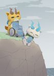  boke_(artist) brother brothers komajiro komasan sibling video_games wheelchair yo-kai_watch 