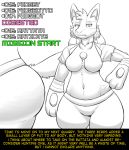  breasts butt comic female fidchellvore hildegard lucario nintendo overweight pok&eacute;mon pok&eacute;mon_(species) solo text video_games 