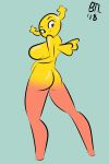  2018 anthro breasts butt cartoon_network fairy female girlfriend hand_on_hip horn humanoid looking_back mammal nude penny_fitzgerald pose presenting presenting_hindquarters shape_shifter simple_background smile solo standing the_amazing_world_of_gumball thick_thighs wide_hips wings 