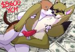  2019 anthro blush canid canine canis cuntboy cuntboy/male digital_media_(artwork) domestic_dog duo erection female fennec fox fur hair hi_res intersex intersex/male knot male male/female mammal nude origina_character penetration penis pokefound pussy sex vaginal 