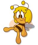  antennae_(anatomy) anus arthropod bee blonde_hair blush cat-twink female hair hymenopteran insect maya_the_bee pussy solo wings young 