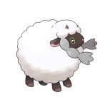  absurdres artist_request black_eyes closed_mouth full_body gen_8_pokemon happy highres horns no_humans official_art outline pokemon pokemon_(creature) pokemon_(game) pokemon_swsh smile solo standing transparent_background white_outline wooloo yellow_sclera 