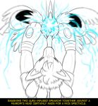  black_and_white comic fearow fidchellvore hildegard lucario monochrome nintendo pok&eacute;mon pok&eacute;mon_(species) spearow text video_games 