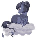  2019 alpha_channel brown_eyes cloud digital_media_(artwork) equid equine fan_character feathered_wings feathers feral grey_hair hair mammal my_little_pony pterippus silentwulv solo wings 