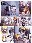  anthro avian bird canid canine canis comic eclipsewolf falco_lombardi fox fox_mccloud galliform kissing male male/male mammal nintendo phasianid star_fox video_games wolf wolf_o&#039;donnell 