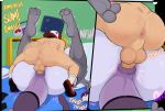  2019 anal anal_penetration anus clothing collar comic detailed_background duo felid feline forced human interspecies legendary_pok&eacute;mon legwear male male/male mammal mewtowo_(shadman) mewtwo mostly_nude nintendo penetration penis piercing pok&eacute;mon pok&eacute;mon_(species) pok&eacute;philia sex shadman spiked_collar spikes thigh_highs video_games 