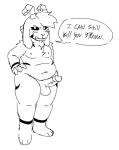 2023 angry anthro asriel_dreemurr asriel_dreemurr_(god_form) balls belly black_sclera blush blush_lines boss_monster bovid caprine chest_tuft chubby_male dialogue erection fembunns fur genitals goat hand_on_hip horn humanoid_genitalia humanoid_penis male mammal markings nipples nude penis short_stack simple_background sketch slightly_chubby solo speech_bubble thick_thighs threatening tuft undertale undertale_(series) white_body white_fur